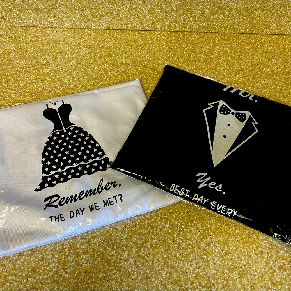 His / Her wedding aprons to celebrate a wedding!